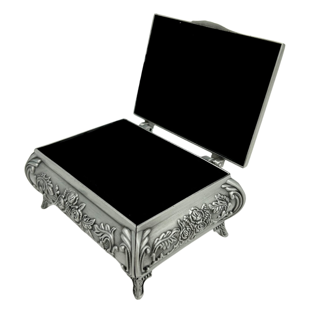 Decorative Metal Jewelry Box 2075 with Engraving