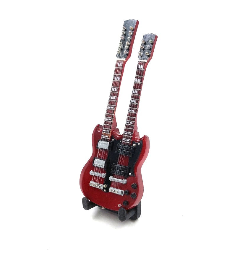Mini gitara 15cm BMG-020 w stylu Jimmy Page z możliwością personalizacji grawerem