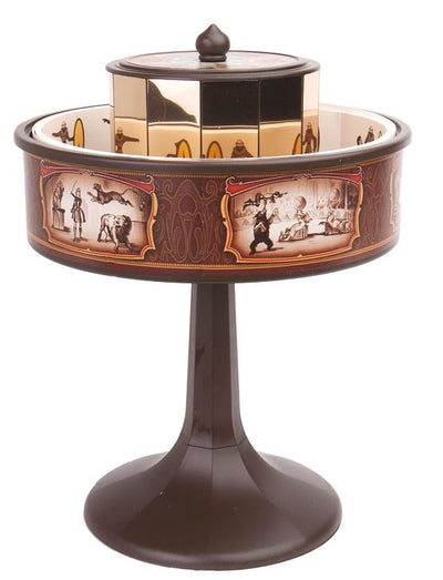 Praxinoscop cinematograf miniatural din secolul al XIX-lea, cu personalizare prin gravură