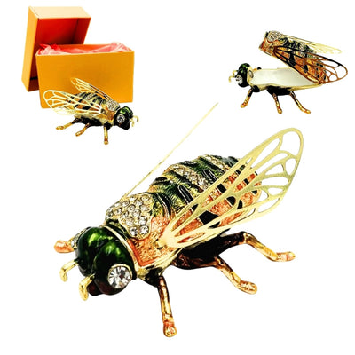 Exclusive Bee Jewelry Box with Crystals and Personalized Engraving
