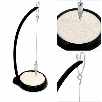 Wahadło Piaskowe Sand Pendulum z Grawerem - Inspirująca Dekoracja 38cm z Kinetycznym Piaskiem