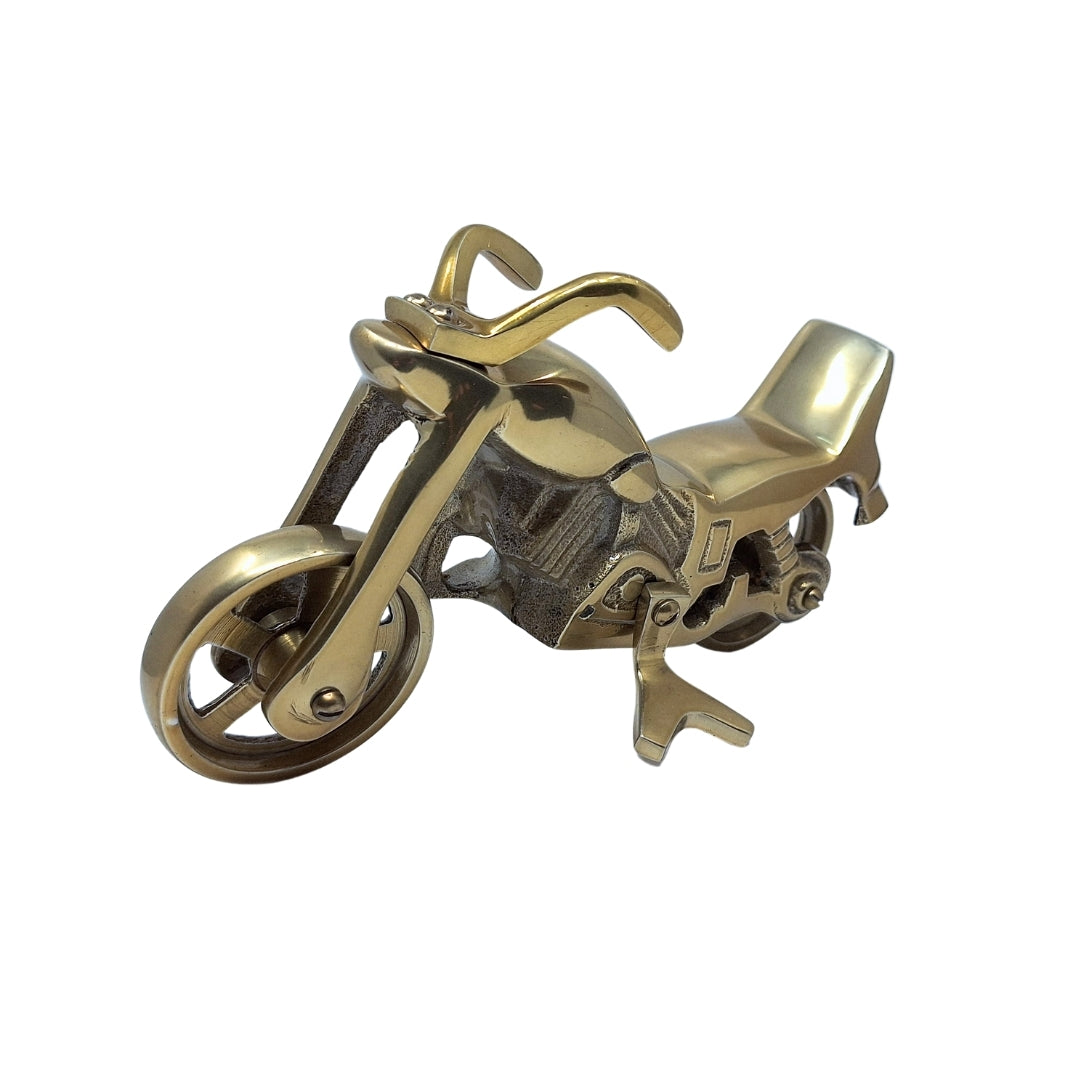Model Motocykla N-2784 z możliwością personalizacji grawerem – Antyczny mosiądz, 23 x 14 cm