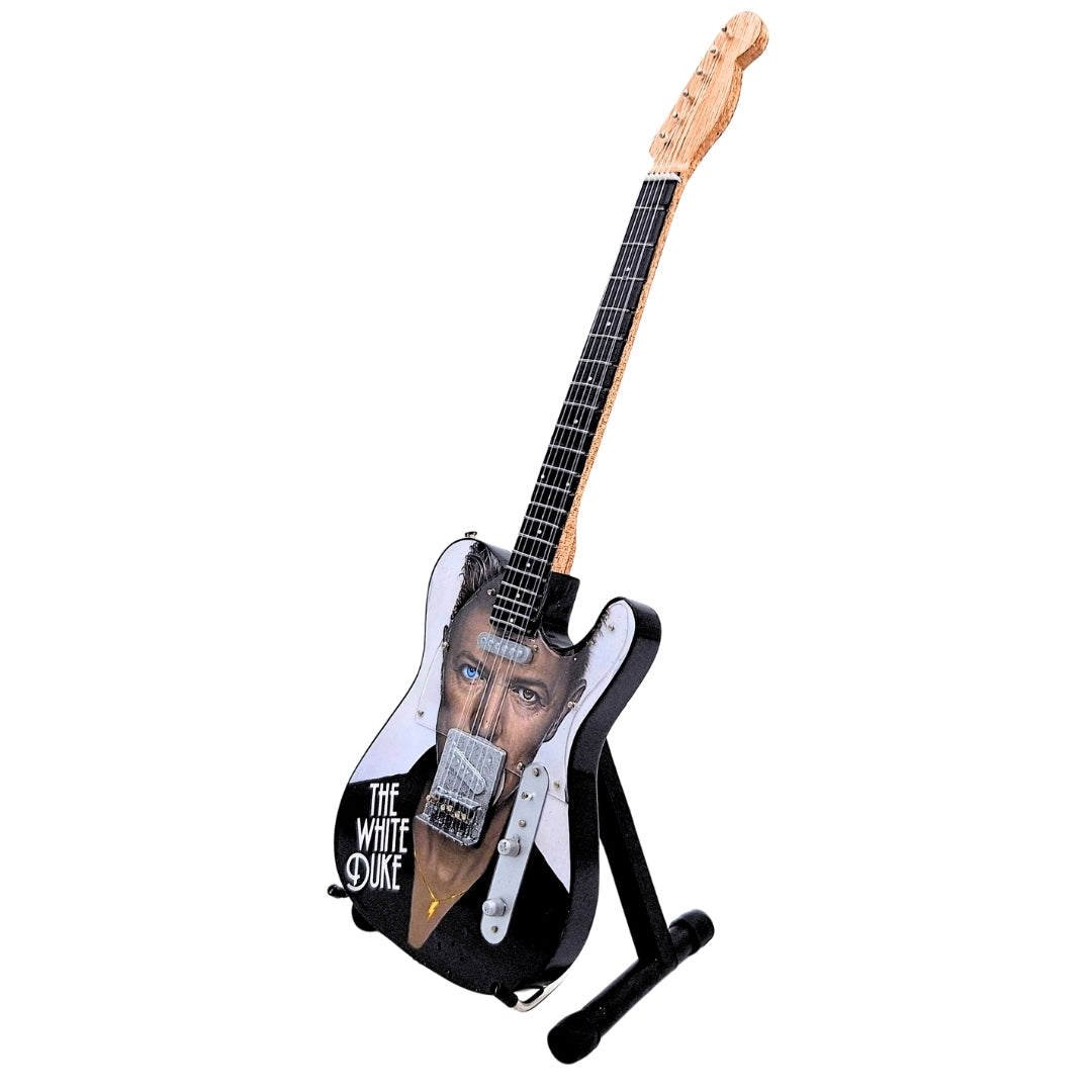 Mini Gitara Kolekcjonerska David Bowie MGT-8976 z Grawerem