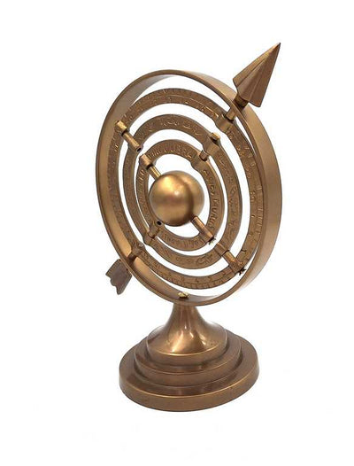 Aluminiowe astrolabium sferyczne strzałkowe 30 cm z możliwością personalizacji grawerem