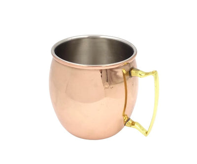 Měděný hrnek z nerezové oceli 304 500 ml s možností personalizace gravírováním - ideální jako dárek - výška 13,5 cm, měděná barva, model MM7012