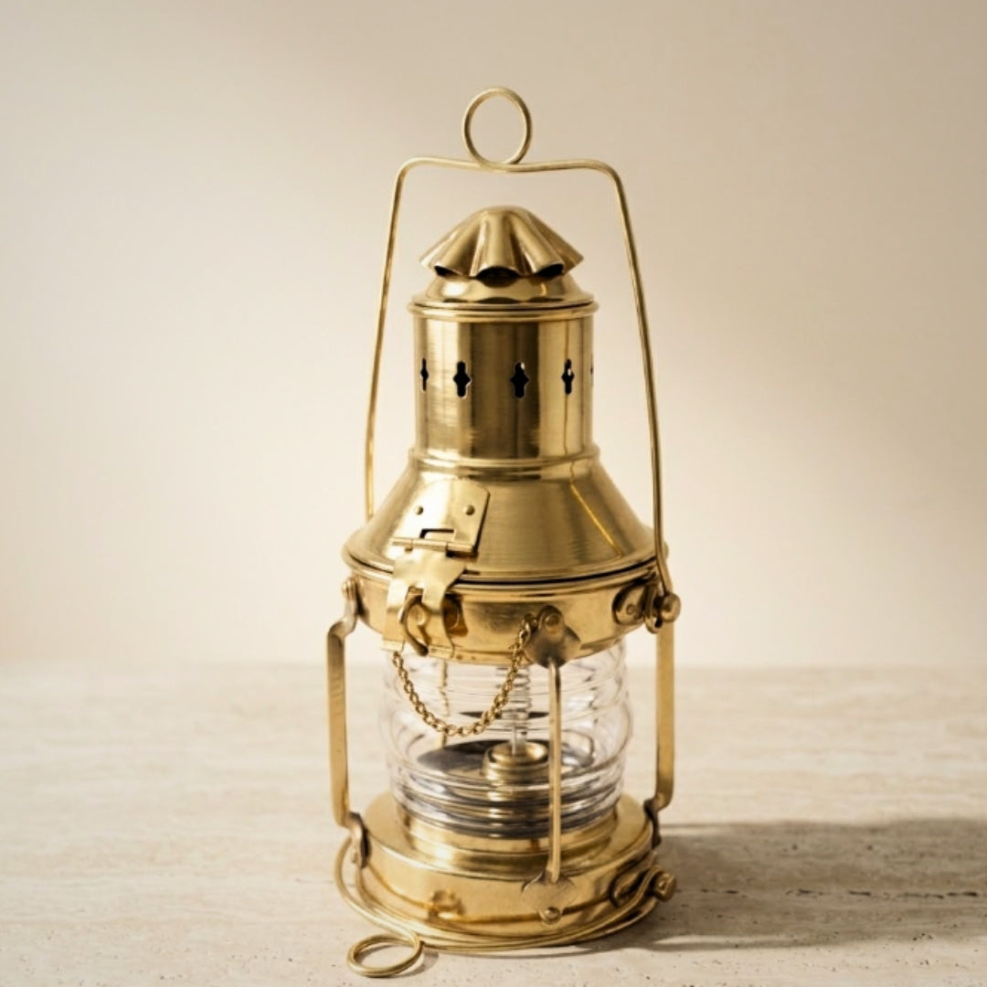 Mosiężna Lampa Naftowa Retro SL10 z Możliwością Personalizacji Grawerem