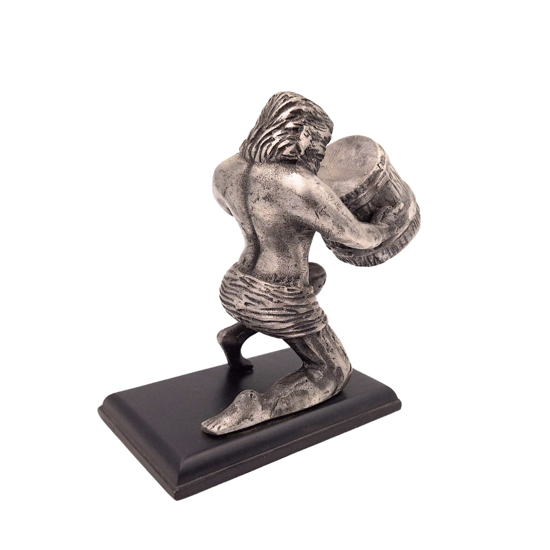 Figurka dekoracyjna Wodnik AQU z aluminium, personalizowany grawer, idealny na prezent, wysokość 18 cm, styl klasyczny i art déco