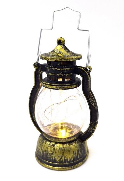 Lampka nocna LED w kształcie lampy naftowej z możliwością personalizacji grawerem, idealna na prezent - wysokość 12,6 cm, szerokość 5,8 cm, certyfikat CE