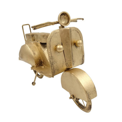 Skuter Retro Model Metalowy NC2860 w Kolorze Zabytkowego Mosiądzu z Możliwością Personalizacji Grawerem