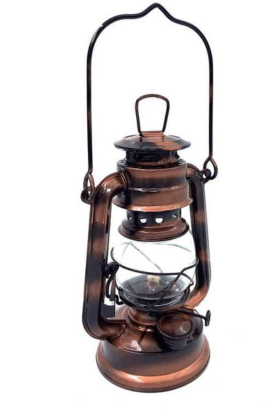 Stylowa Lampa Naftowa Żeglarska Retro DT245F z Możliwością Personalizacji Grawerem, Idealna na Prezent, Wykonana z Szkła i Blachy, Wysokość 19 cm, Marynistyczny Design
