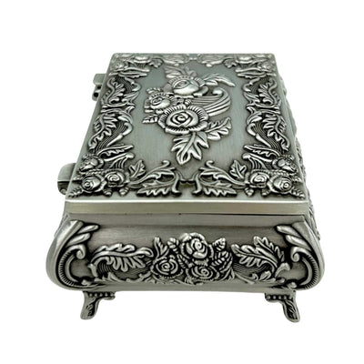 Decorative Metal Jewelry Box 2075 with Engraving