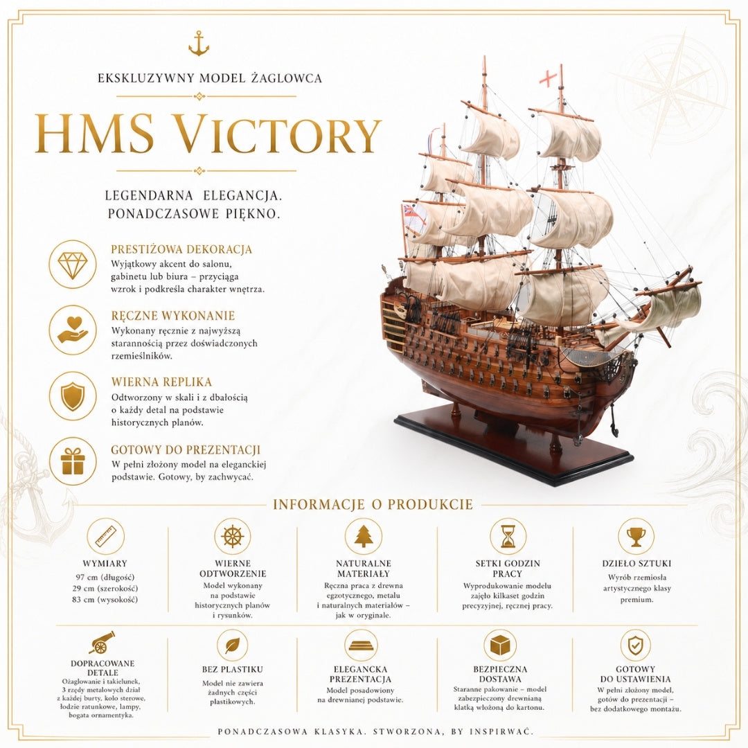 Exkluzivní model plachetnice HMS Victory VIC80R