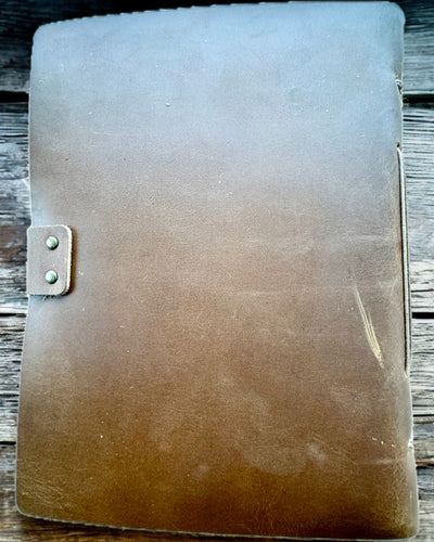 Notatnik Premium "RetroNotes" – Carnet elegant din piele veritabilă - 200 de pagini, 120g, carnet, caiet de schițe, culoare maro, personalizare cu gravură