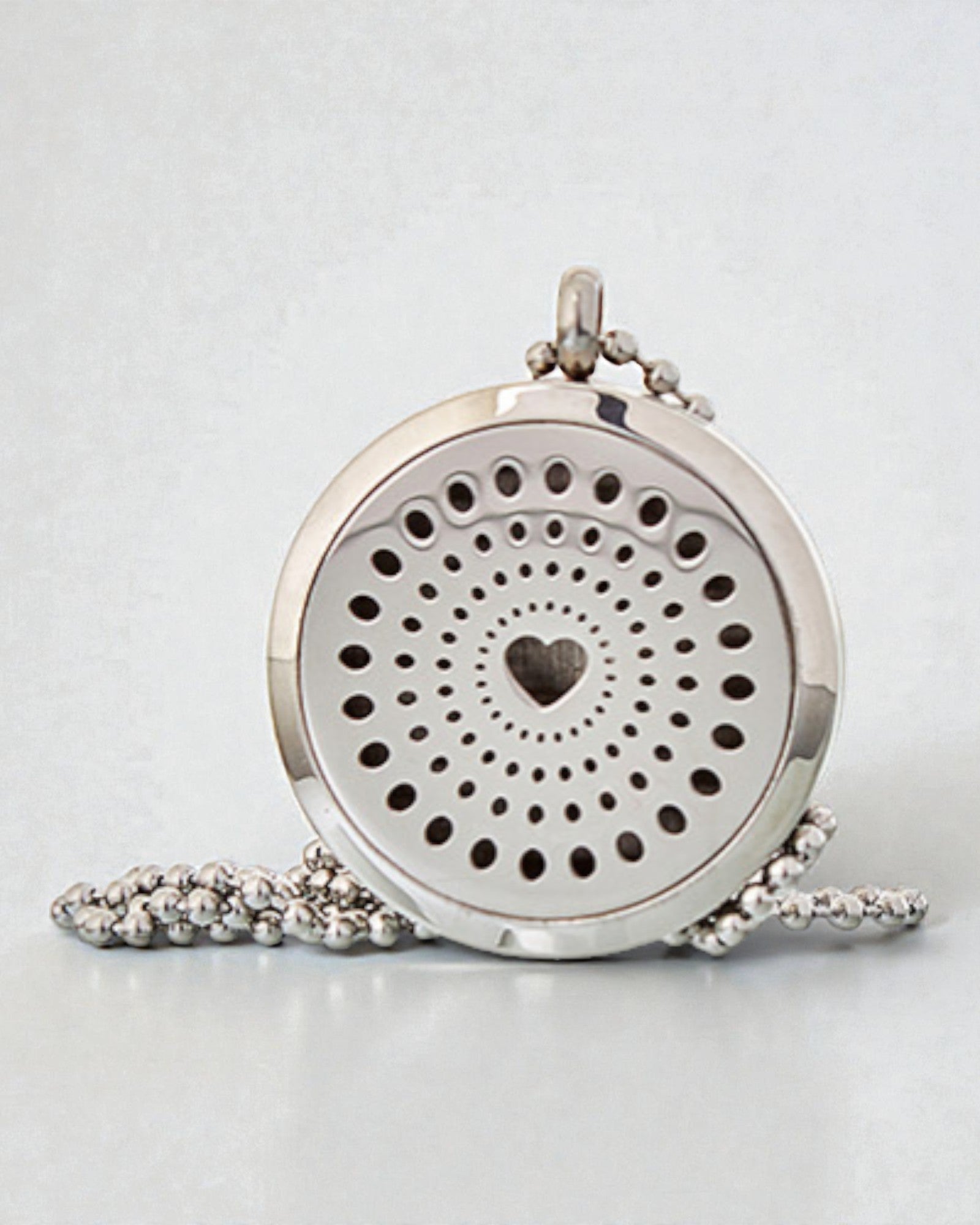 Celestia Heart – Colier aromaterapeutic cu inimă diamantată 30 mm