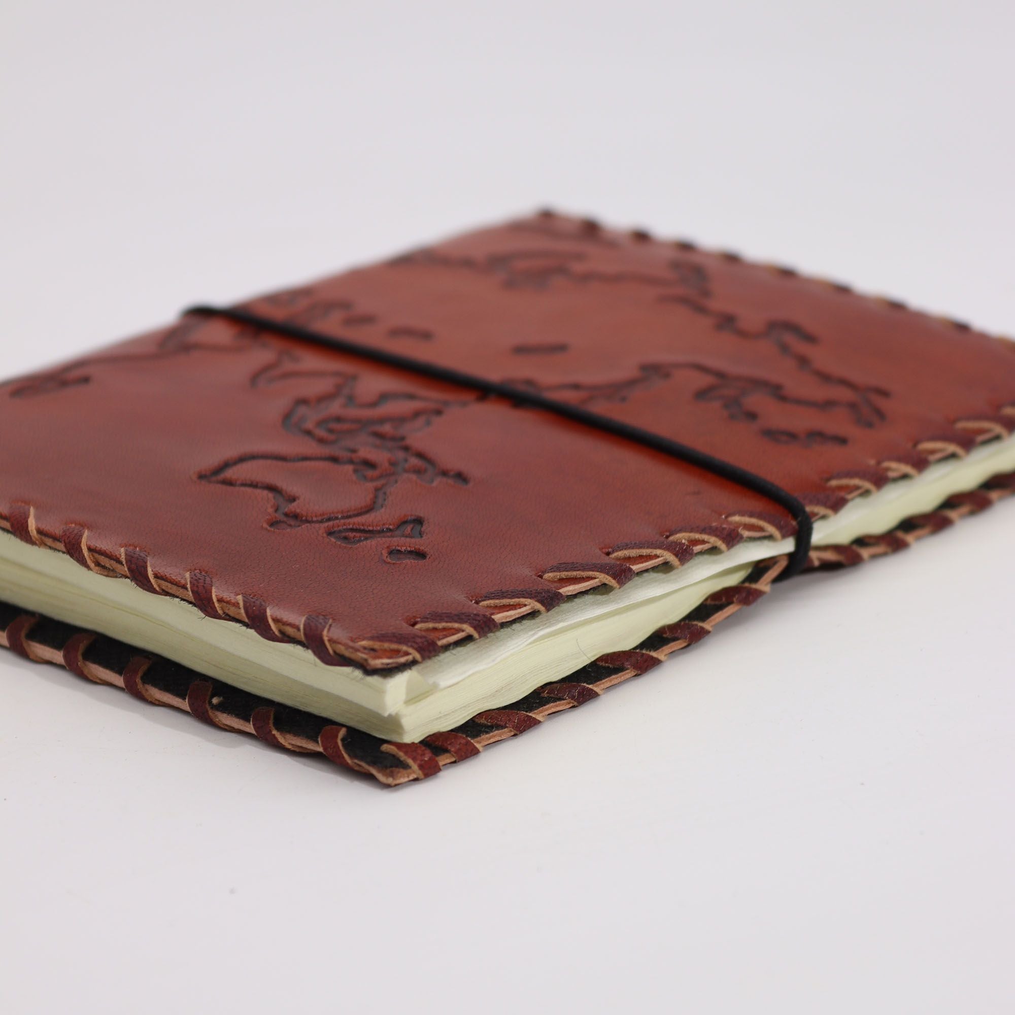 Kožený cestovní deník Light Tan 17x13 cm