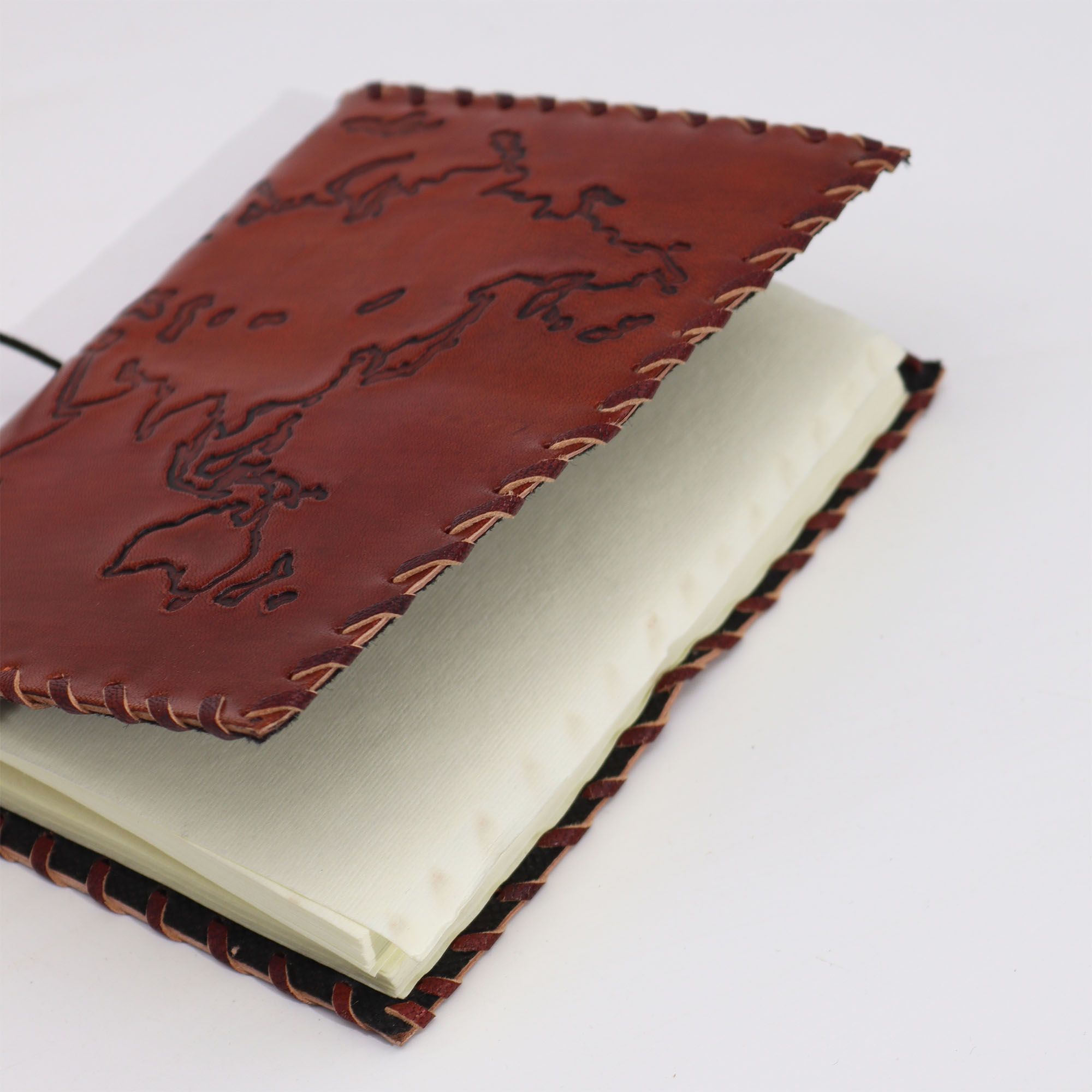 Kožený cestovní deník Light Tan 17x13 cm