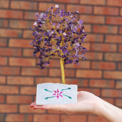 Amethyst Crystal Tree with 320 Stones