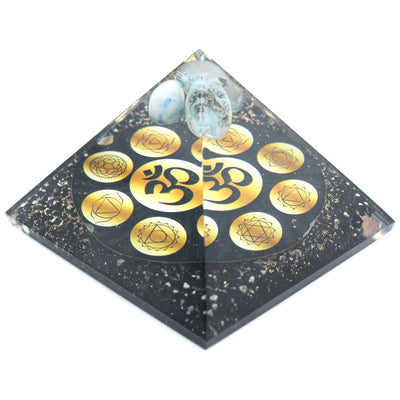 Orgonite Pyramid Midnight Om Chakra