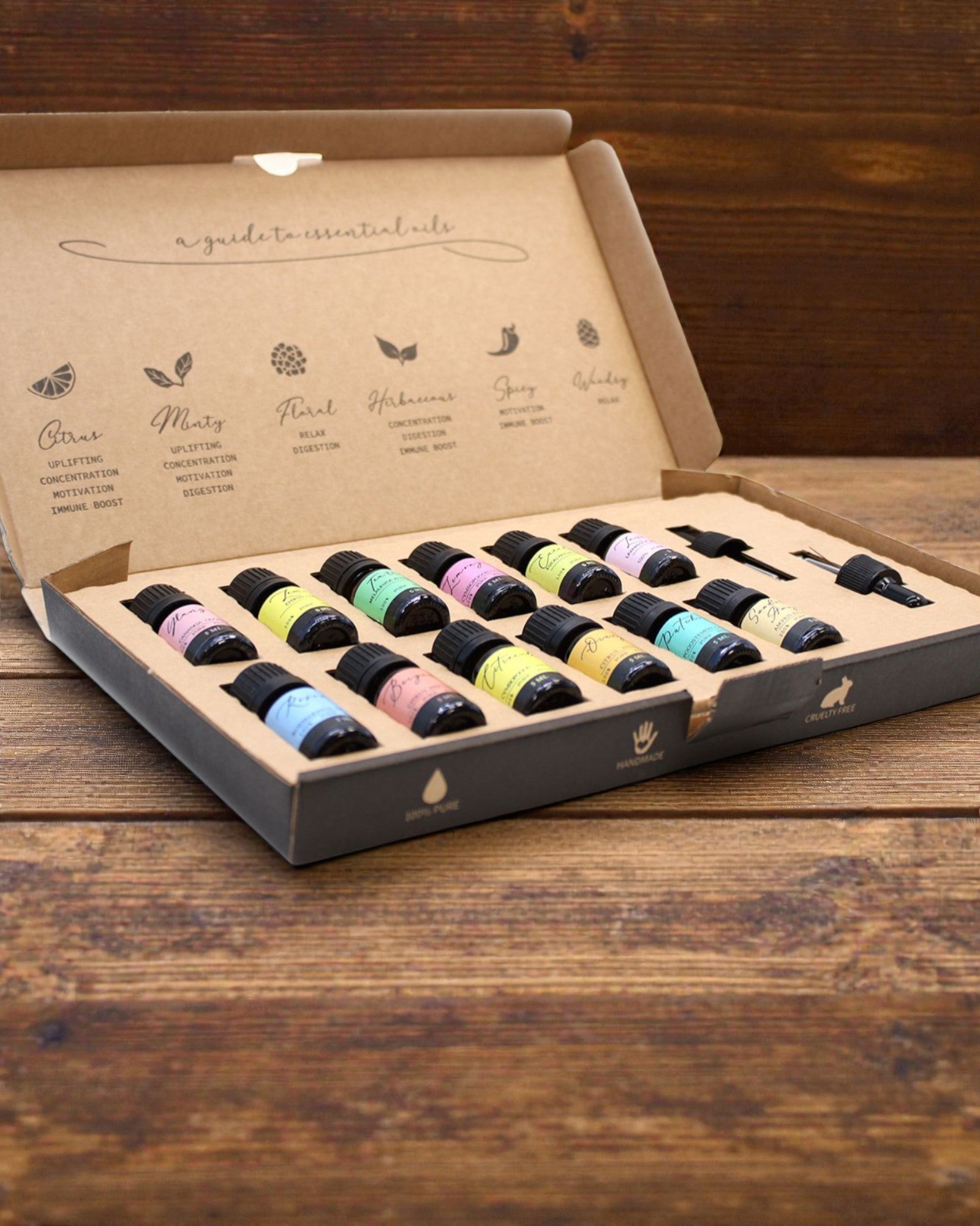 Esence Světa – luxusní sada 12 nejoblíbenějších éterických olejů 5 ml s kapátky
