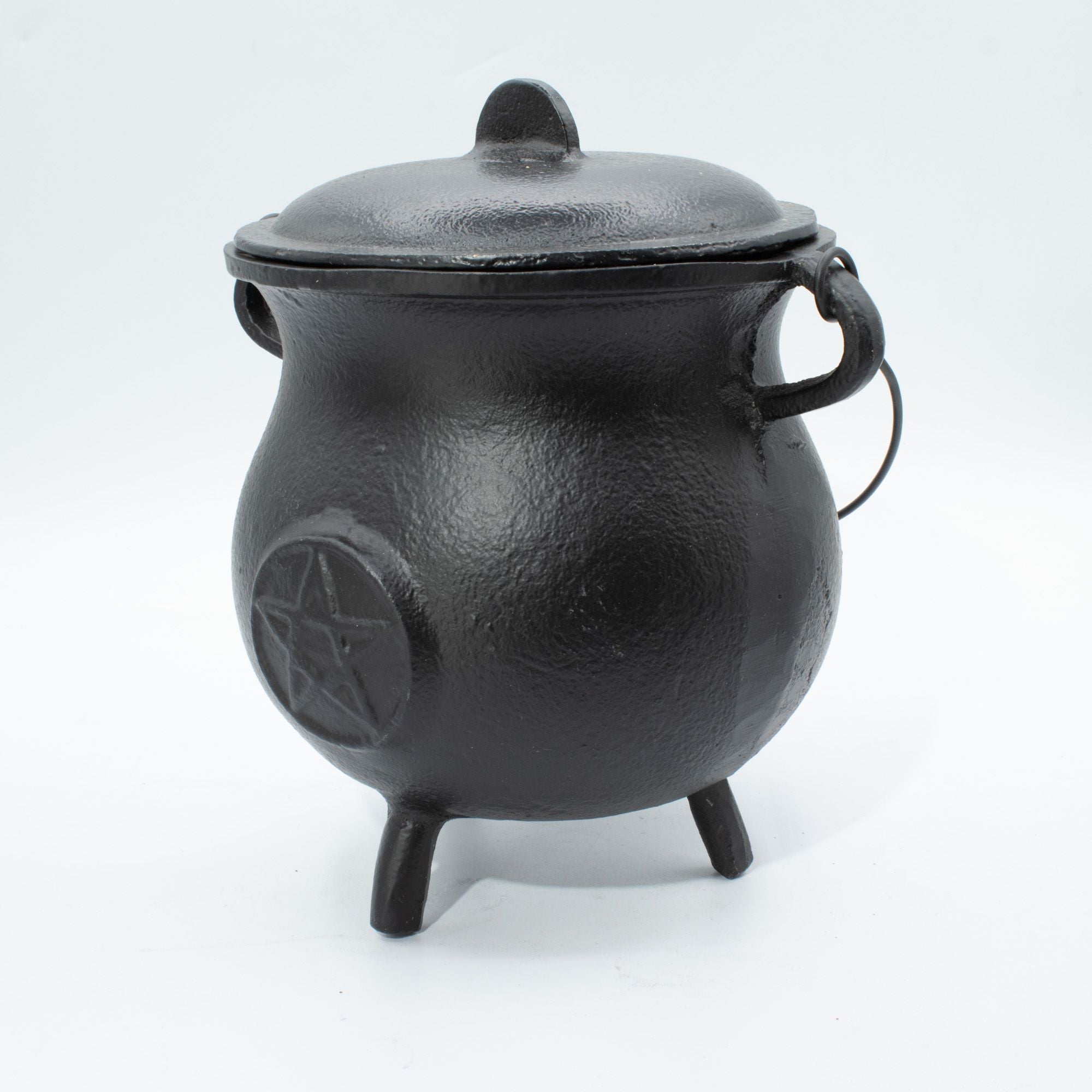 Mocný litinový kotlík s pentagramem 23x18 cm, 4500 g