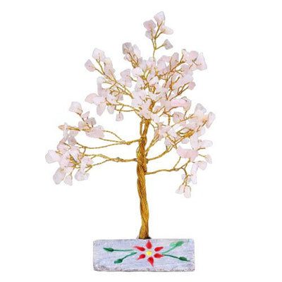 Pink Quartz Tree with 160 Stones