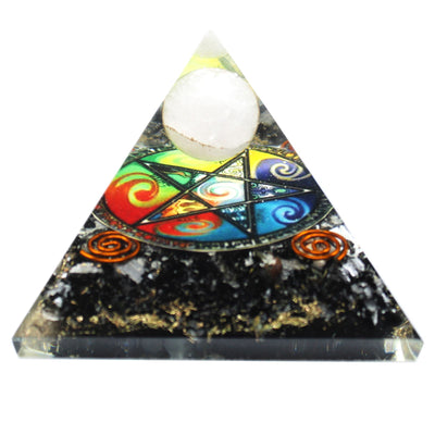 Orgonitová pyramida Midnight Pentagon