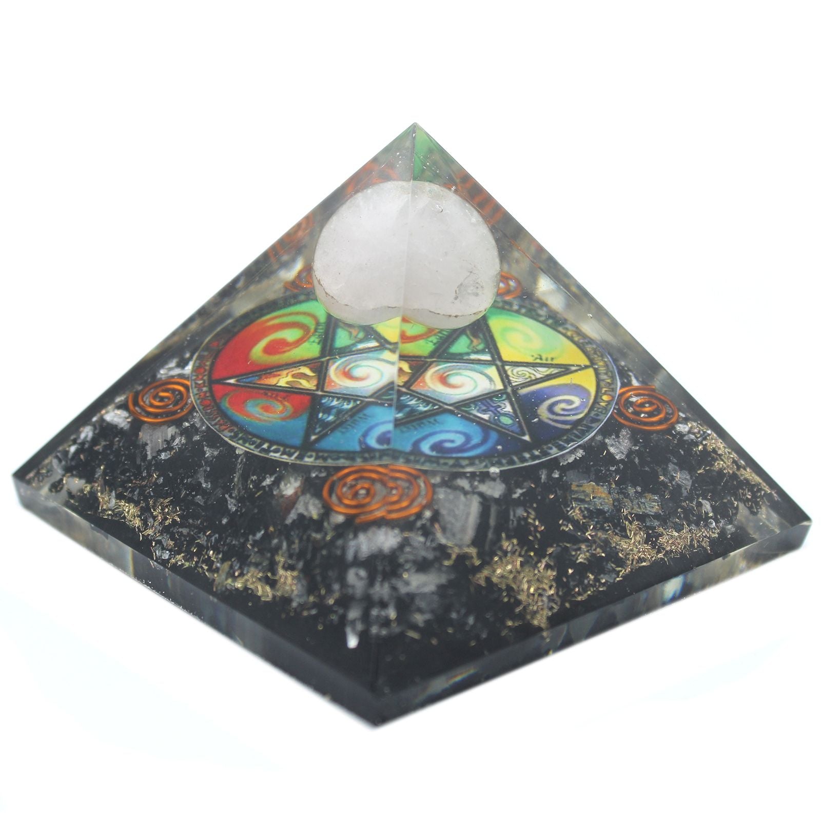 Orgonitová pyramida Midnight Pentagon