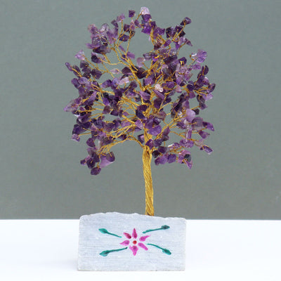 Amethyst Crystal Tree with 320 Stones