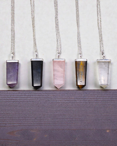 Crystal Ray – Pandantiv plat din cristal de stâncă, în șlefuire de cristal