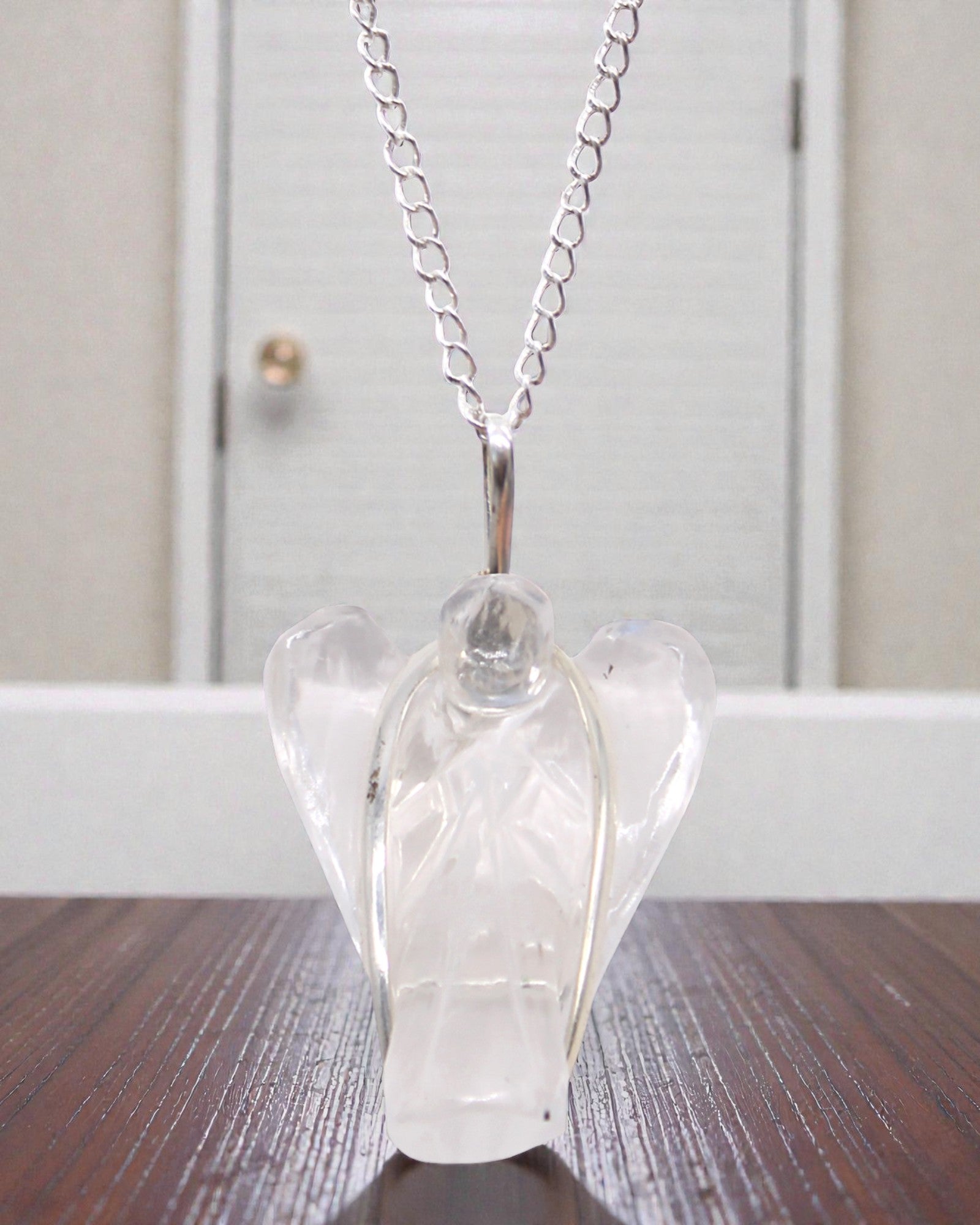 Guardian Crystal – Guardian Angel Pendant of Rock Crystal