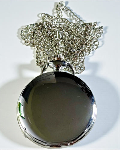 Klasyczny Srebrny Zegarek Kieszonkowy z Opcją Grawerowania