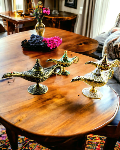 Magická lampa Aladina s možností gravírování - varianta Sekané zlato