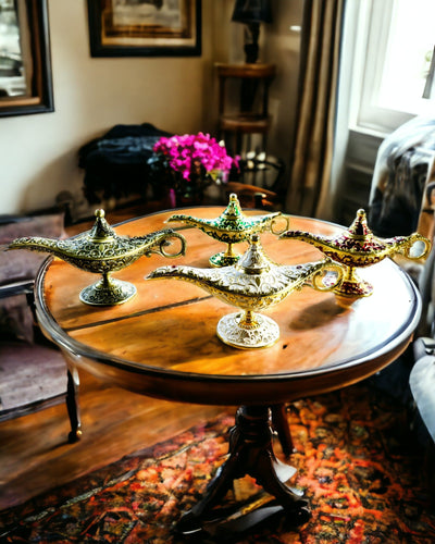 Magická lampa Aladina s možností gravírování - varianta Sekané zlato