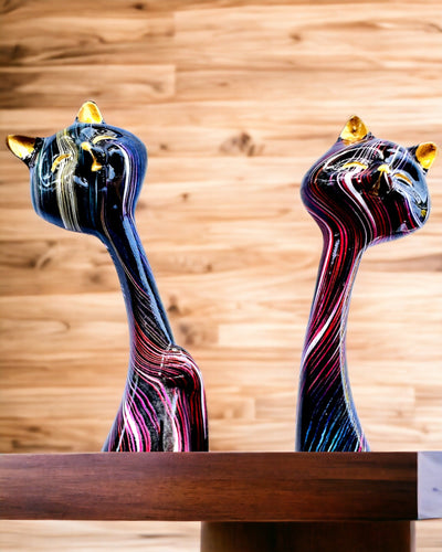 "Koci Eleganci" - Набір декоративних фігурок з смоли з можливістю персоналізації гравіюванням