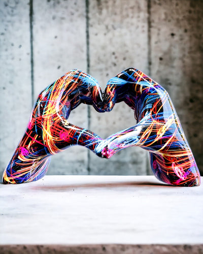 Kalejdoskop Serce – Ornament Manual din Rășină cu Posibilitate de Gravare