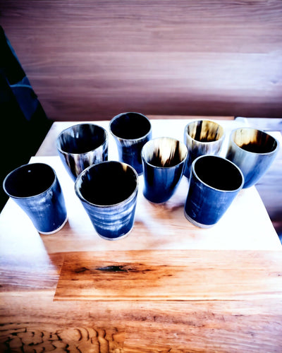 Ceașcă Mică Lucrată Manual cu Posibilitate de Gravare, pahar Indian Ceașcă, posibilitate de personalizare pentru cadou, gravură. Culoare închisă