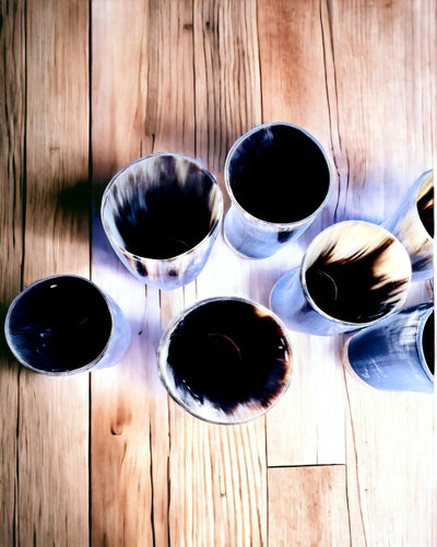 Ceașcă Mică Lucrată Manual cu Posibilitate de Gravare, pahar Indian Ceașcă, posibilitate de personalizare pentru cadou, gravură. Culoare închisă