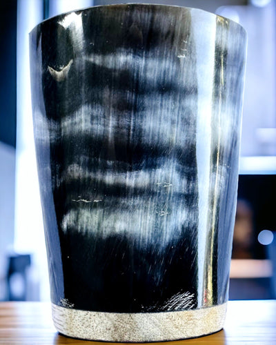 Ceașcă Mică Lucrată Manual cu Posibilitate de Gravare, pahar Indian Ceașcă, posibilitate de personalizare pentru cadou, gravură. Culoare închisă