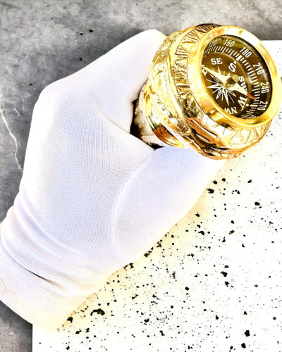 Kompasso Black - Палиця для прогулянок - Дерев'яна Ручної Різьби - Ексклюзивне Видання з Можливістю Гравіювання