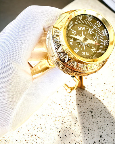 Kompasso Black - Палиця для прогулянок - Дерев'яна Ручної Різьби - Ексклюзивне Видання з Можливістю Гравіювання