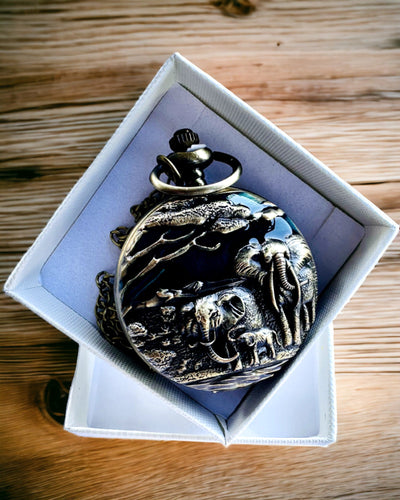 Zegarek Kieszonkowy "Vintage Explorer" z Możliwością Grawerowania