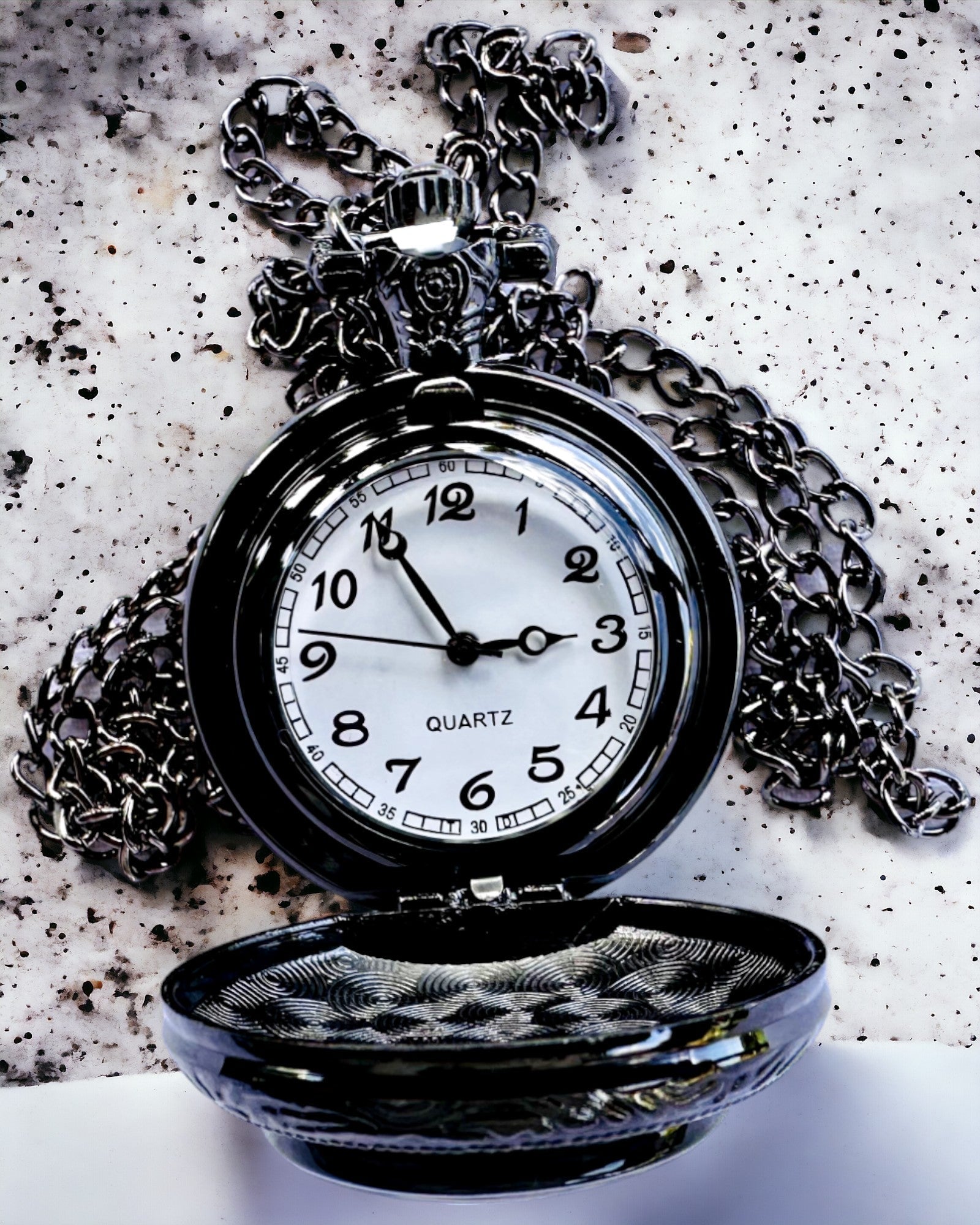 Pocket Watch "Mystic Wolves" with personalization engraving option