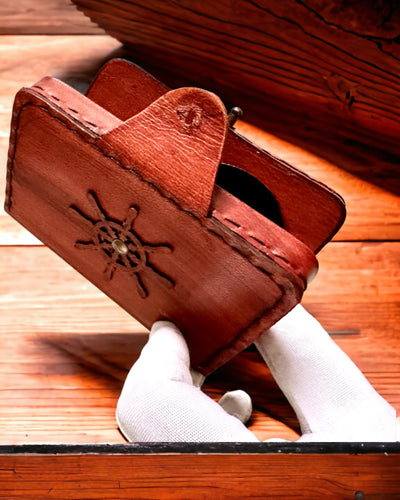 Commander’s Case – Handcrafted Case for Pocket Watch or Compass with Personalization Option