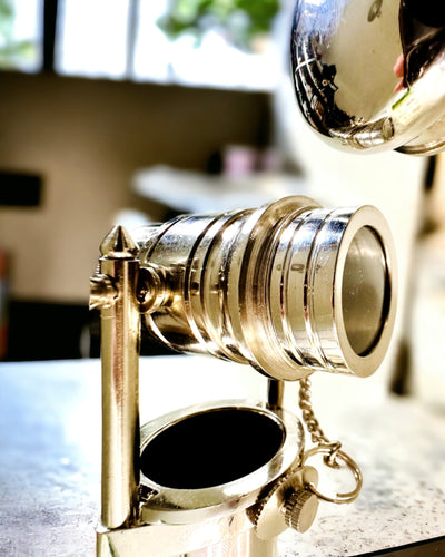 ТРОСТИНА ДЛЯ ХОДЬБИ З РУЧКОЮ З ФУНКЦІЄЮ ПІДЗОРНОЇ ТРУБИ – ЕЛЕГАНТНА І МОДНА, 95 СМ - капітанський "Navigator's Crest"