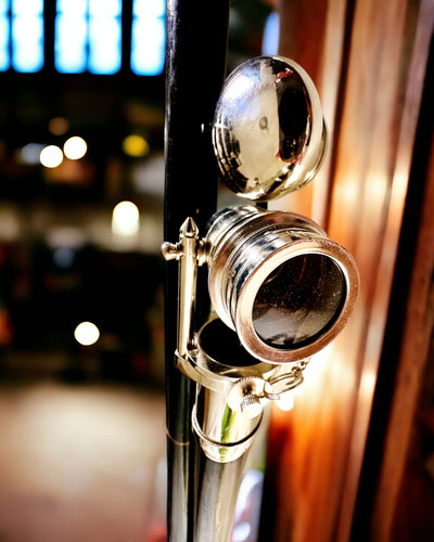 ТРОСТИНА ДЛЯ ХОДЬБИ З РУЧКОЮ З ФУНКЦІЄЮ ПІДЗОРНОЇ ТРУБИ – ЕЛЕГАНТНА І МОДНА, 95 СМ - капітанський "Navigator's Crest"