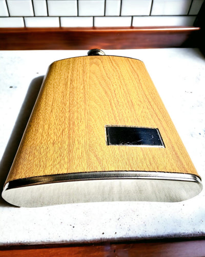 Dřevěná sada "Piersiówka Elegance" s možností personalizace gravírováním