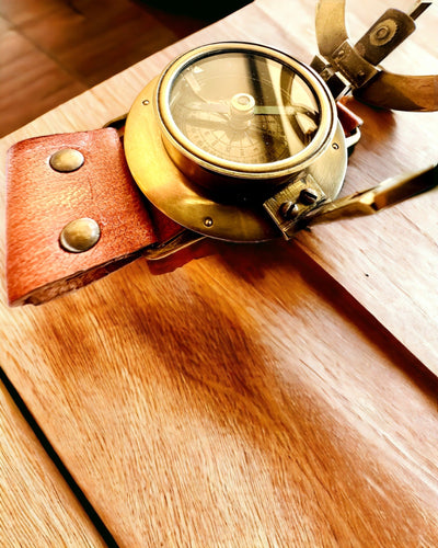 Сонячний годинник "Античний Компас", наручний годинник з компасом, можливість персоналізації гравіюванням