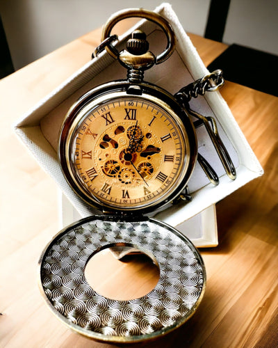 Кишеньковий годинник "Retro Elegance", можливість персоналізації гравіюванням