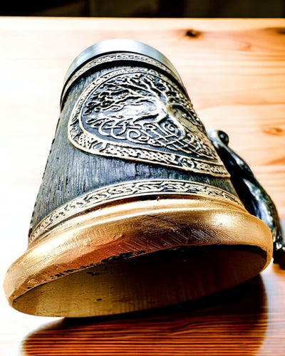 Cana Nordică Arborele Lumii - Execuție Magistrală, 600 ml, posibilitate de personalizare cu gravură