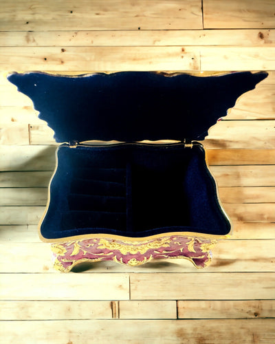 Скринька, Органайзер для Прикрас у Вінтажному Стилі – Металева Скринька Скарбів з Декоративними Елементами